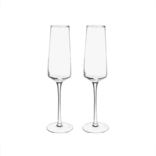 Classic Champagne Flutes Set - 9 oz - Loft&Timber