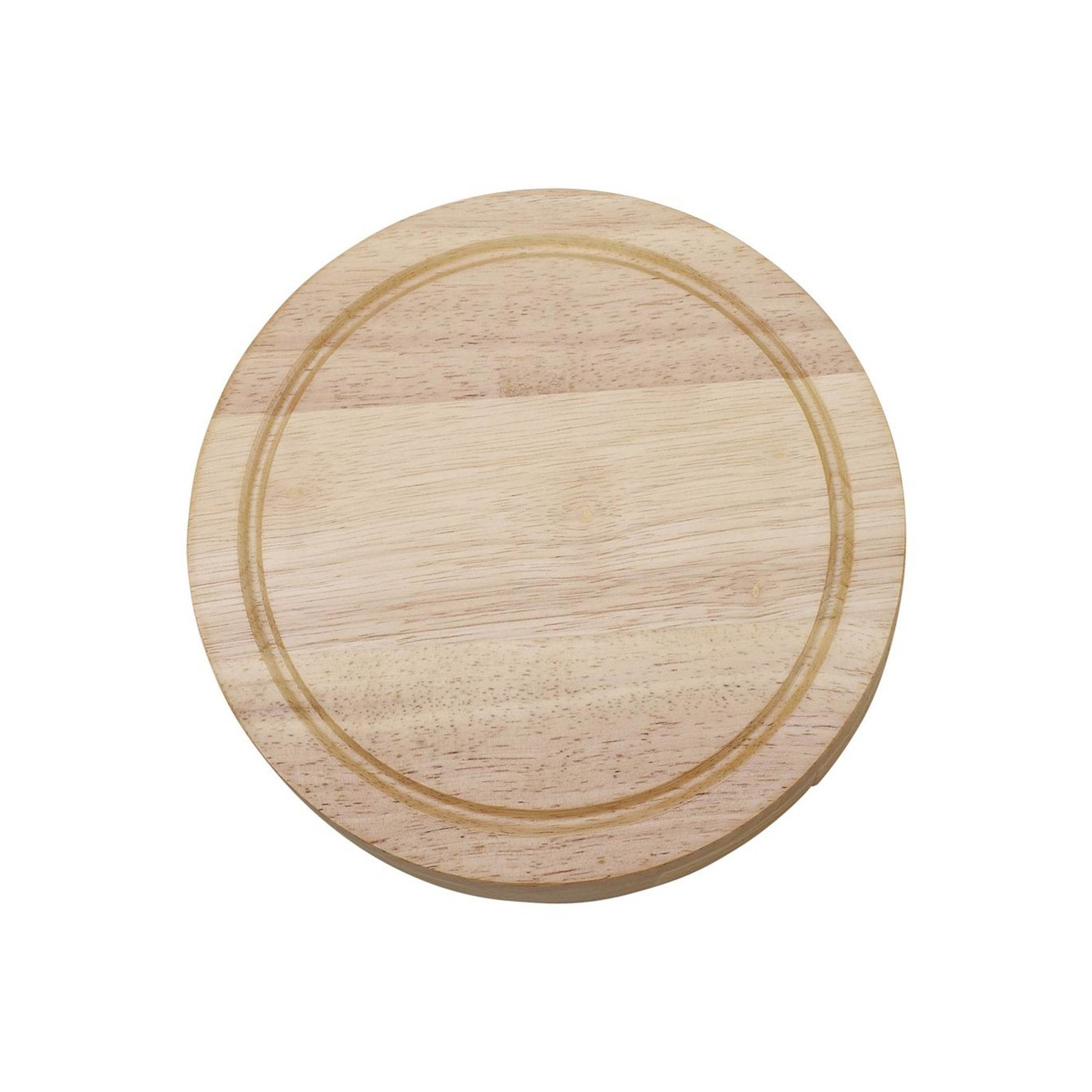Round Swiveling Cheeseboard with 4 Stainless Steel Utensils - Loft&Timber
