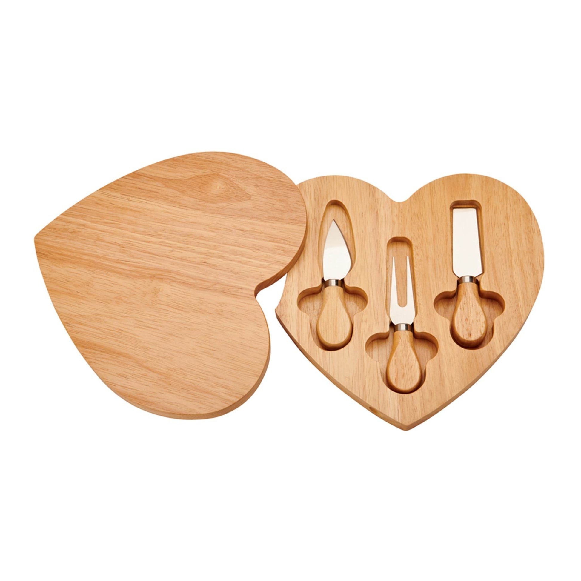 Heart-Shaped Cheese Board & Tool Set - Loft&Timber