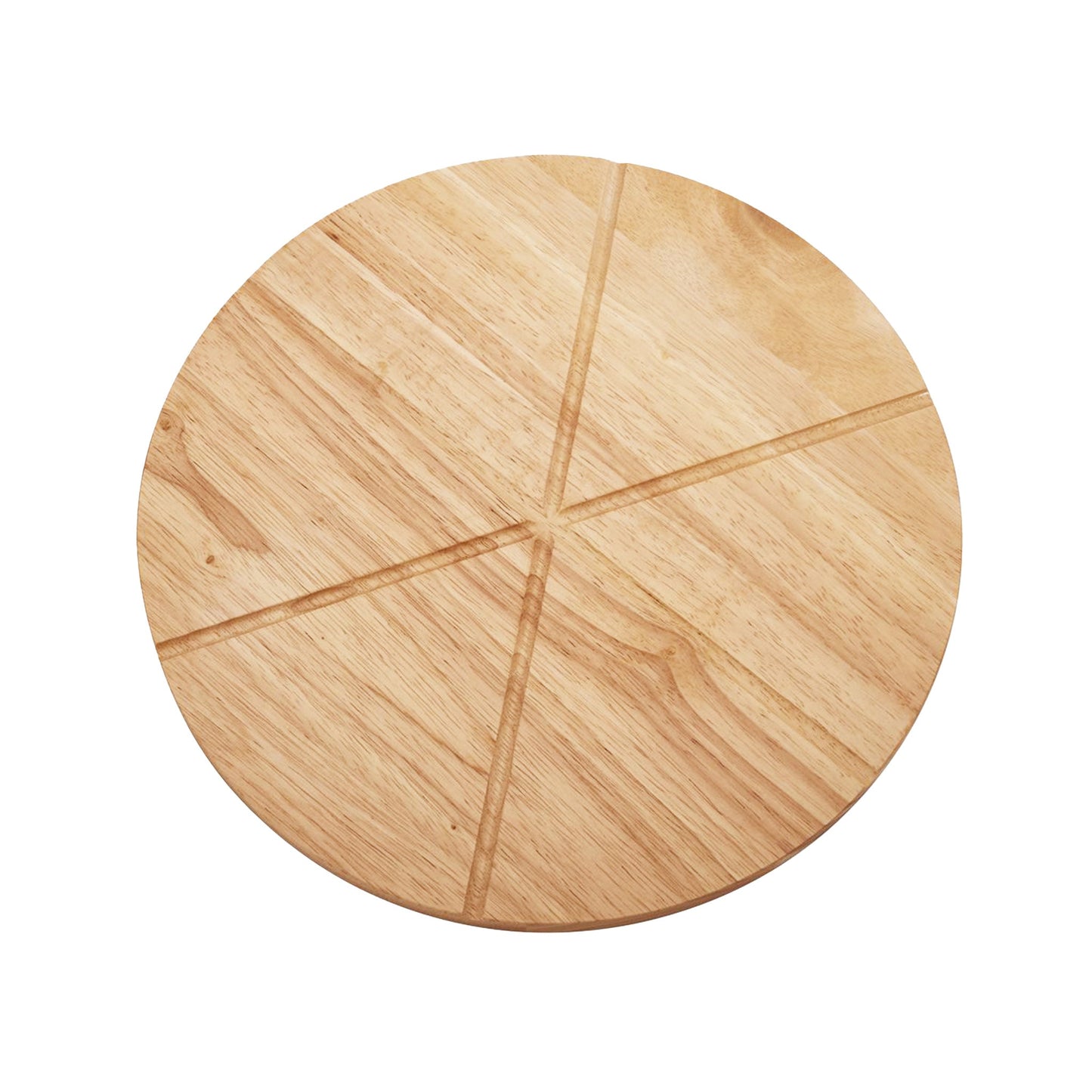 14" Wooden Pizza Board with Precision Cutting Wheel & Server - Loft&Timber