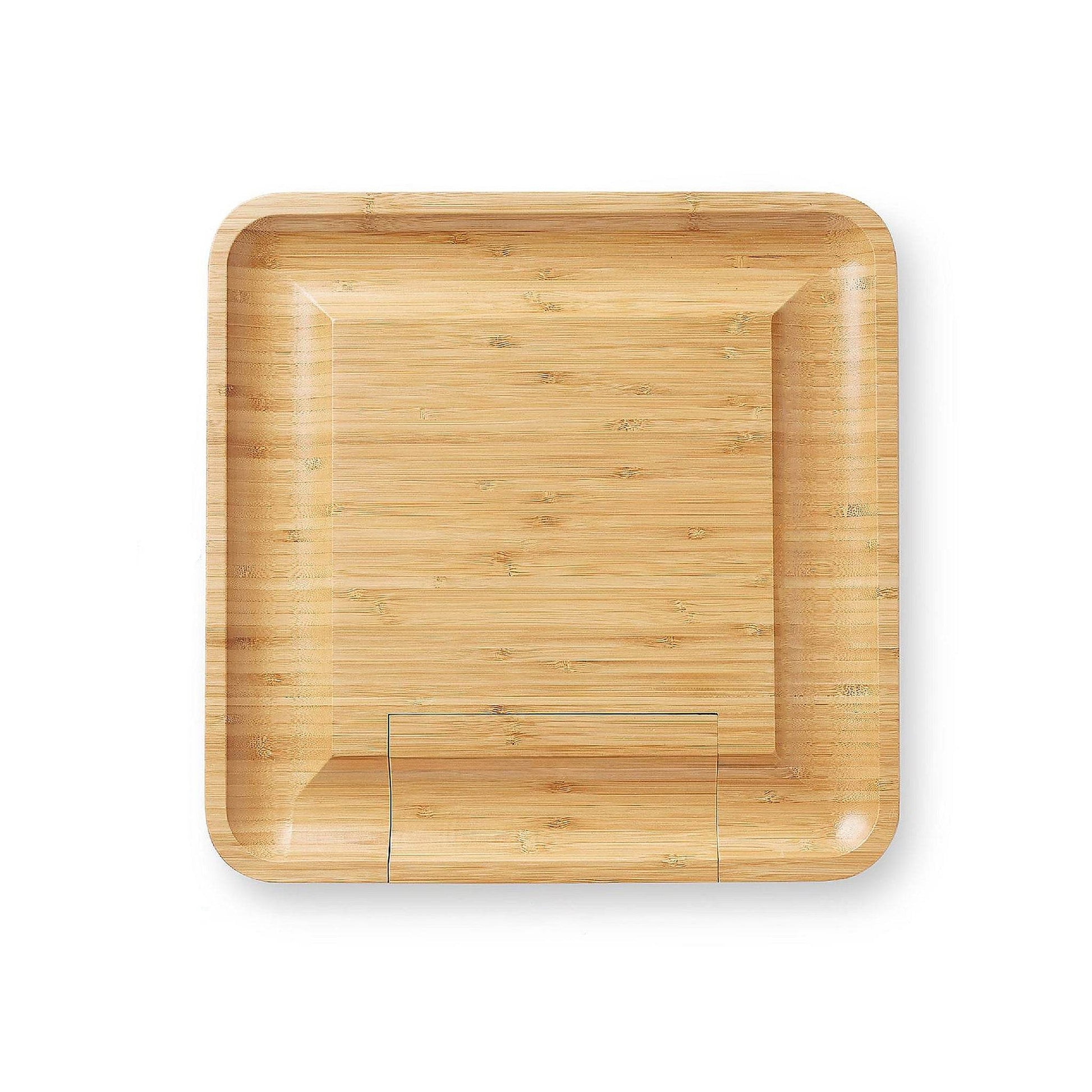Bamboo 13'' Square Cheese Board with 4 Tools - Loft&Timber