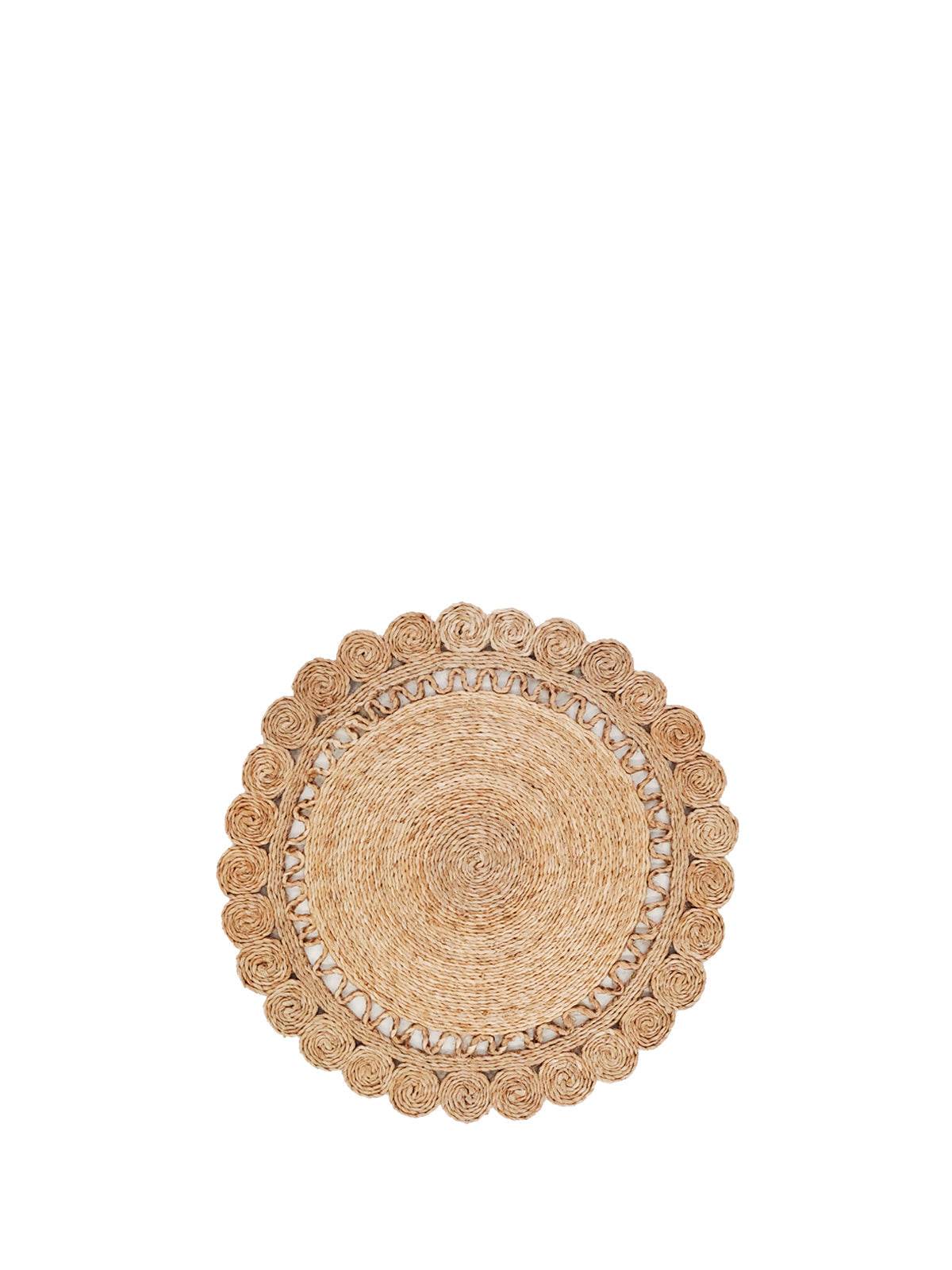 Jute Flower Placemat (Set of 2) - Loft&Timber