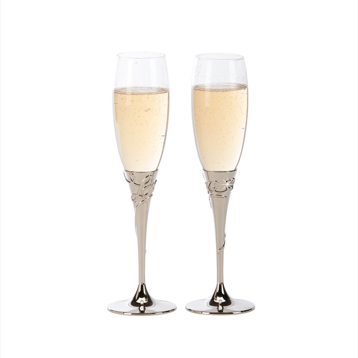 Love Toasting Champagne Flutes Set - Loft&Timber