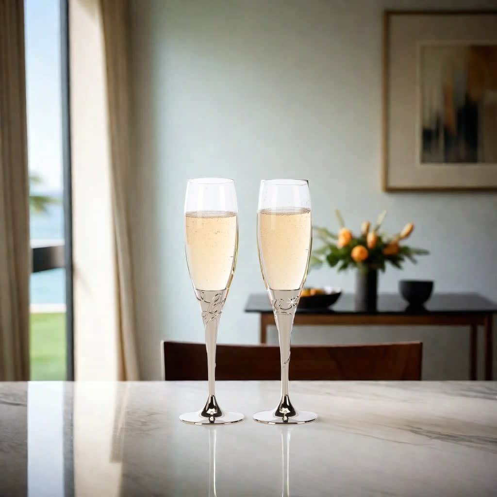 Love Toasting Champagne Flutes Set - Loft&Timber