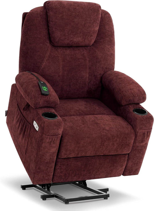 Large Power Lift Recliner Massage, Heat, USB, Big/Tall - Loft&Timber