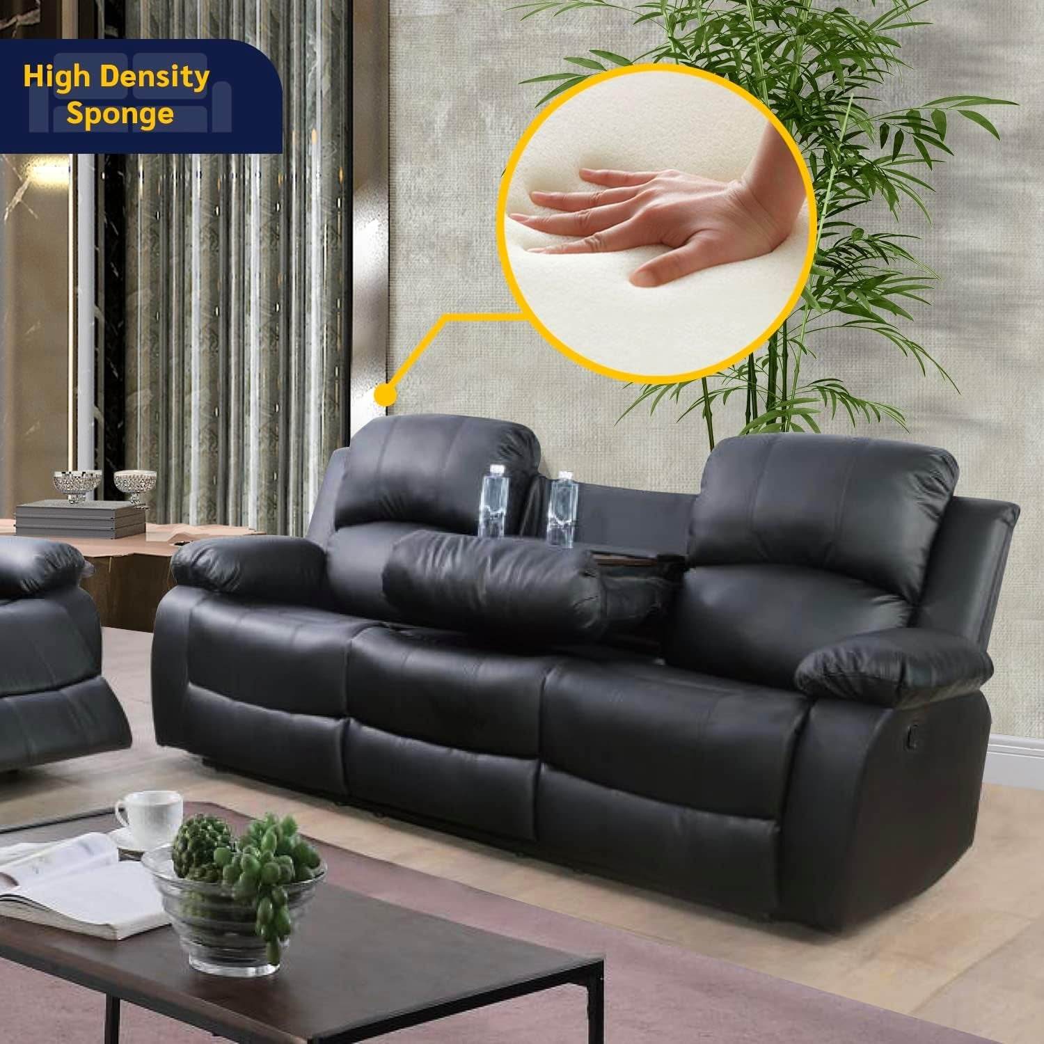 Beverly Fine 3 Piece Recliner Living Room Set - Loft&Timber