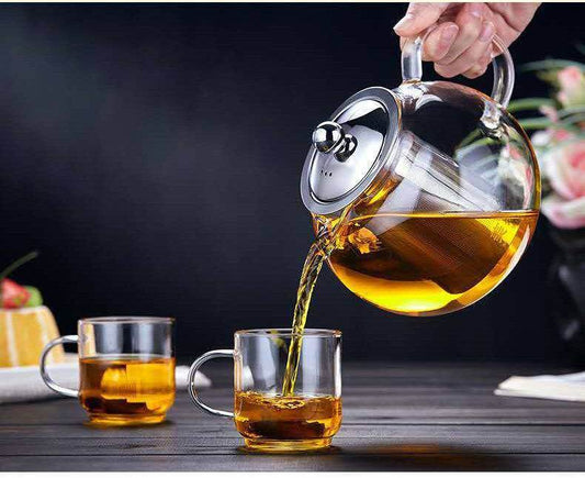 Teapot Heat Resistant Thickened Flower Glass Teapot - Loft&Timber