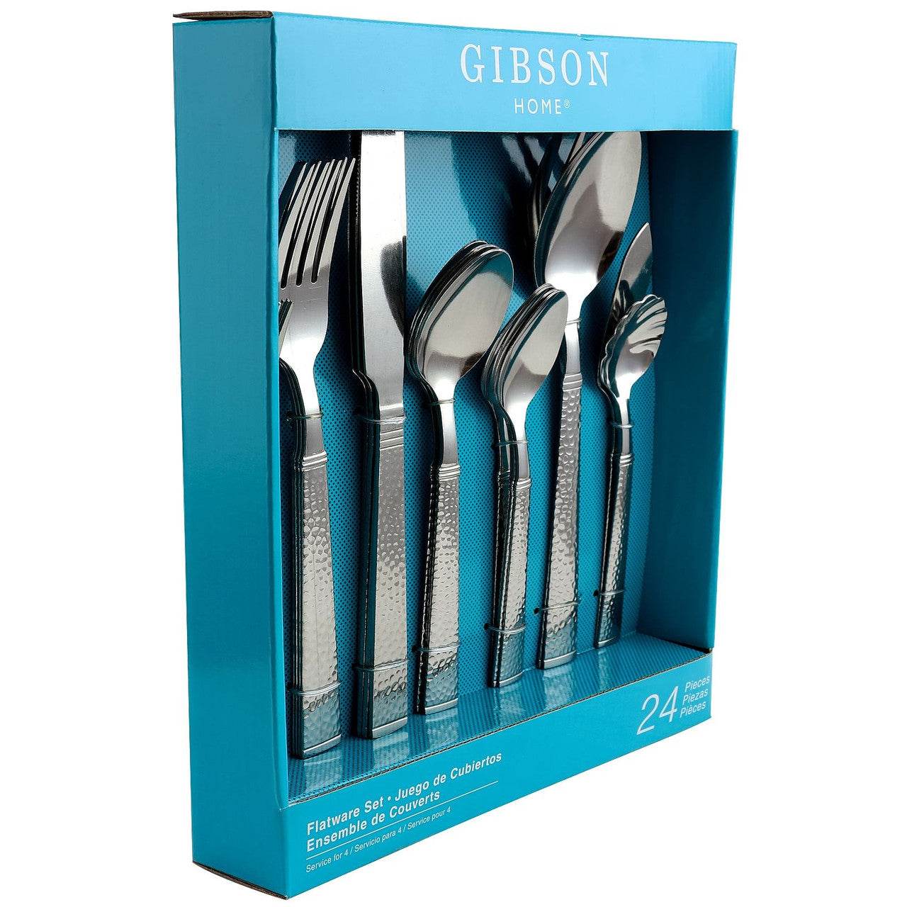 Gibson Prato 24 Piece Stainless Steel Flatware Set - Loft&Timber