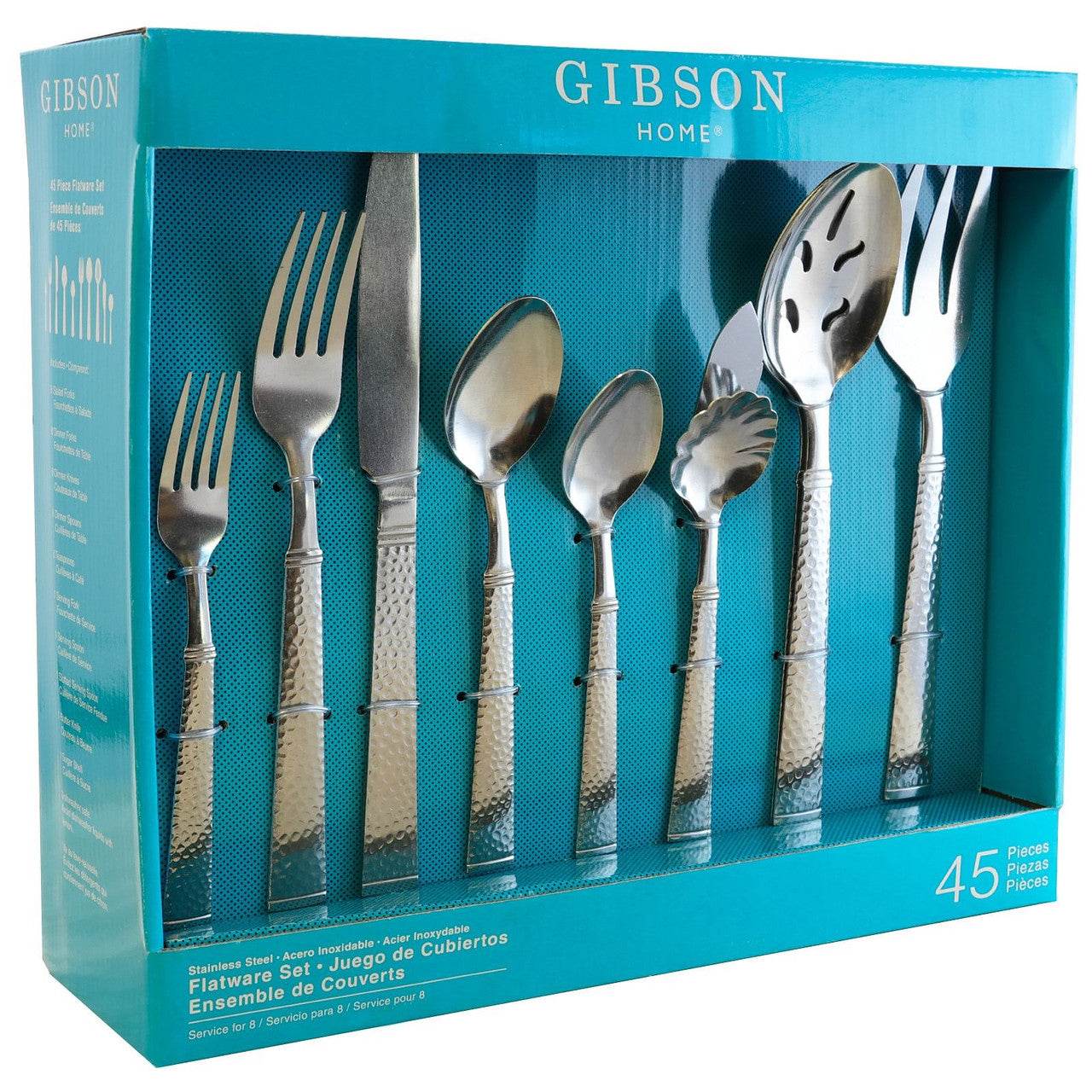 Gibson Home Prato 45 Piece Flatware Set - Loft&Timber