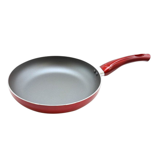 Oster Sato 10 Inch Aluminum Frying Pan in Metallic Red - Loft&Timber