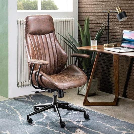 Ergonomic Office Chair (Dark Coffee) - Loft&Timber