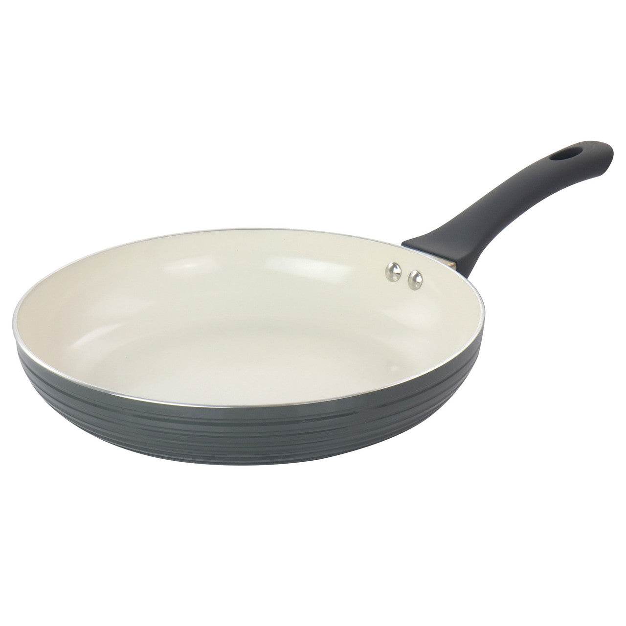 Oster Ridge Valley 10 Inch Aluminum Nonstick Frying Pan in Grey - Loft&Timber