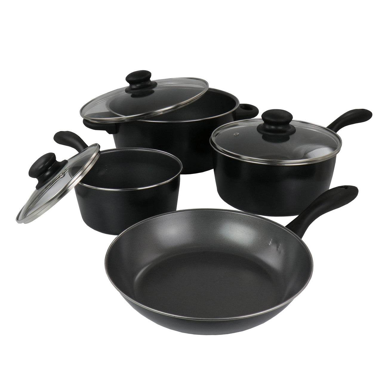 Gibson Home Armada 7 Piece Carbon Steel Cookware Set - Loft&Timber