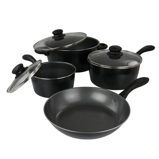 Gibson Home Armada 7 Piece Carbon Steel Cookware Set - Loft&Timber