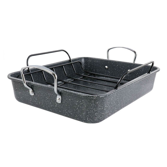 Kenmore 16.5 Inch Large Carbon Steel Roaster With Rack - Loft&Timber