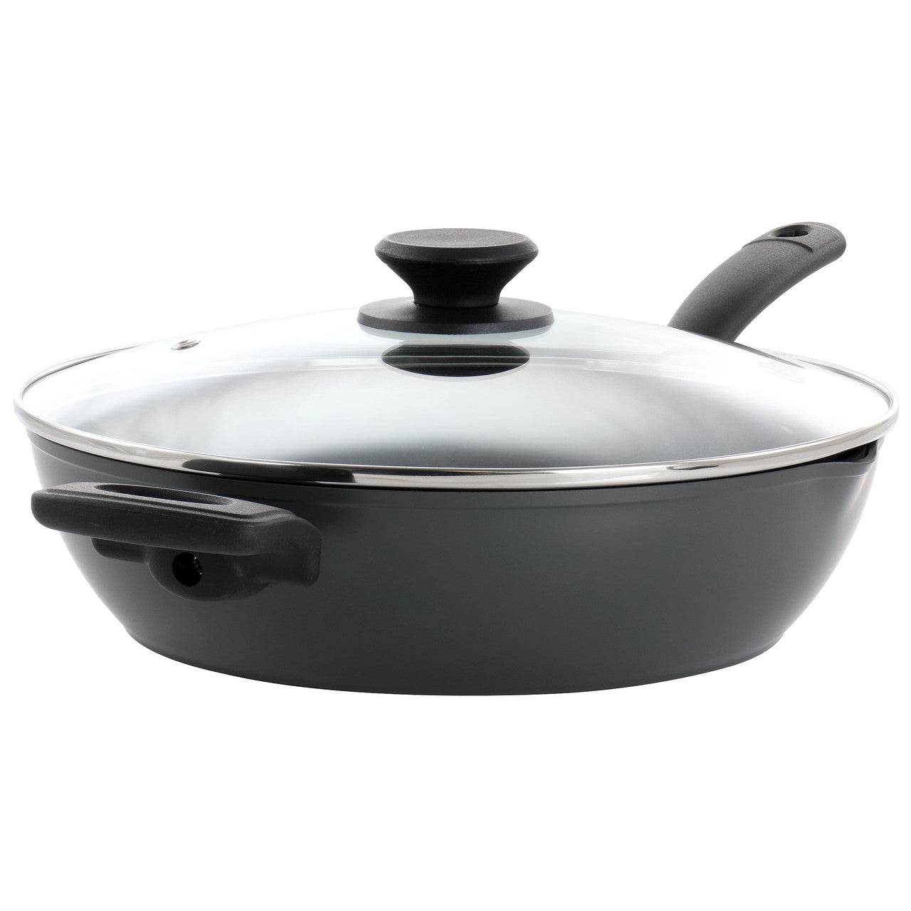 Oster Kingsway 3.9 Quart Aluminum Nonstick Saute Pan in Black - Loft&Timber
