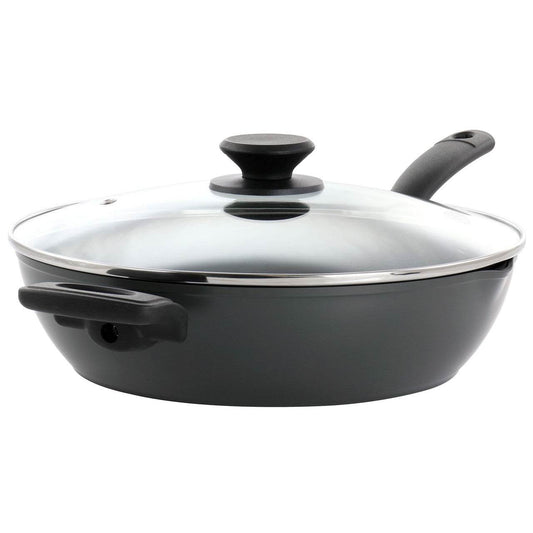Oster Kingsway 3.9 Quart Aluminum Nonstick Saute Pan in Black - Loft&Timber