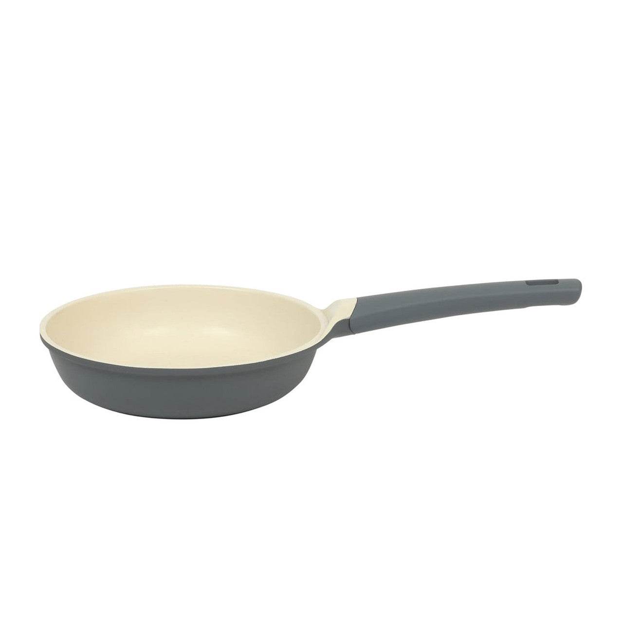 Oster Rooney 10 Inch Ceramic Nonstick Cast Aluminum Frying Pan in Grey - Loft&Timber