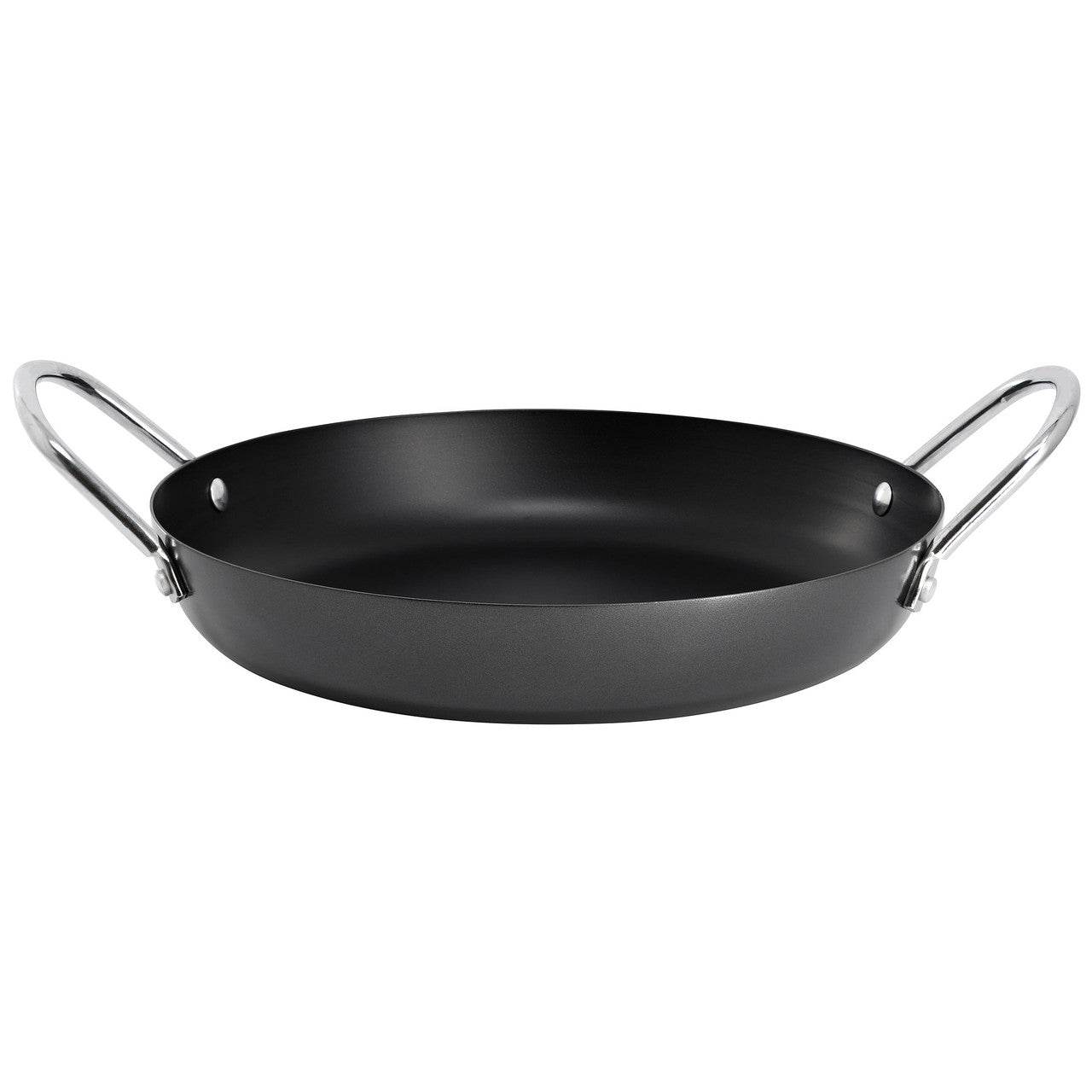 Oster Smithfire 11 Inch Nonstick Carbon Steel Paella Pan in Dark Gray - Loft&Timber