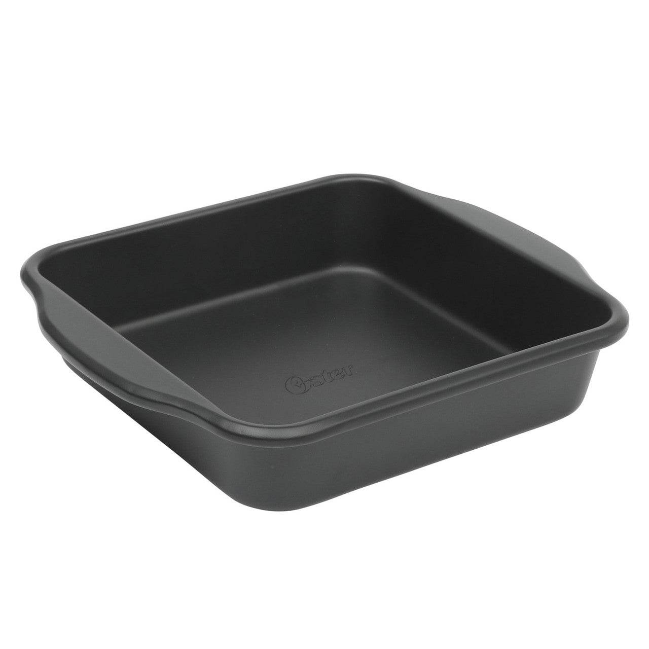 Oster Teston Platinum Collection 8 Inch Nonstick Carbon Steel Square Cake Pan in Matte Black - Loft&Timber