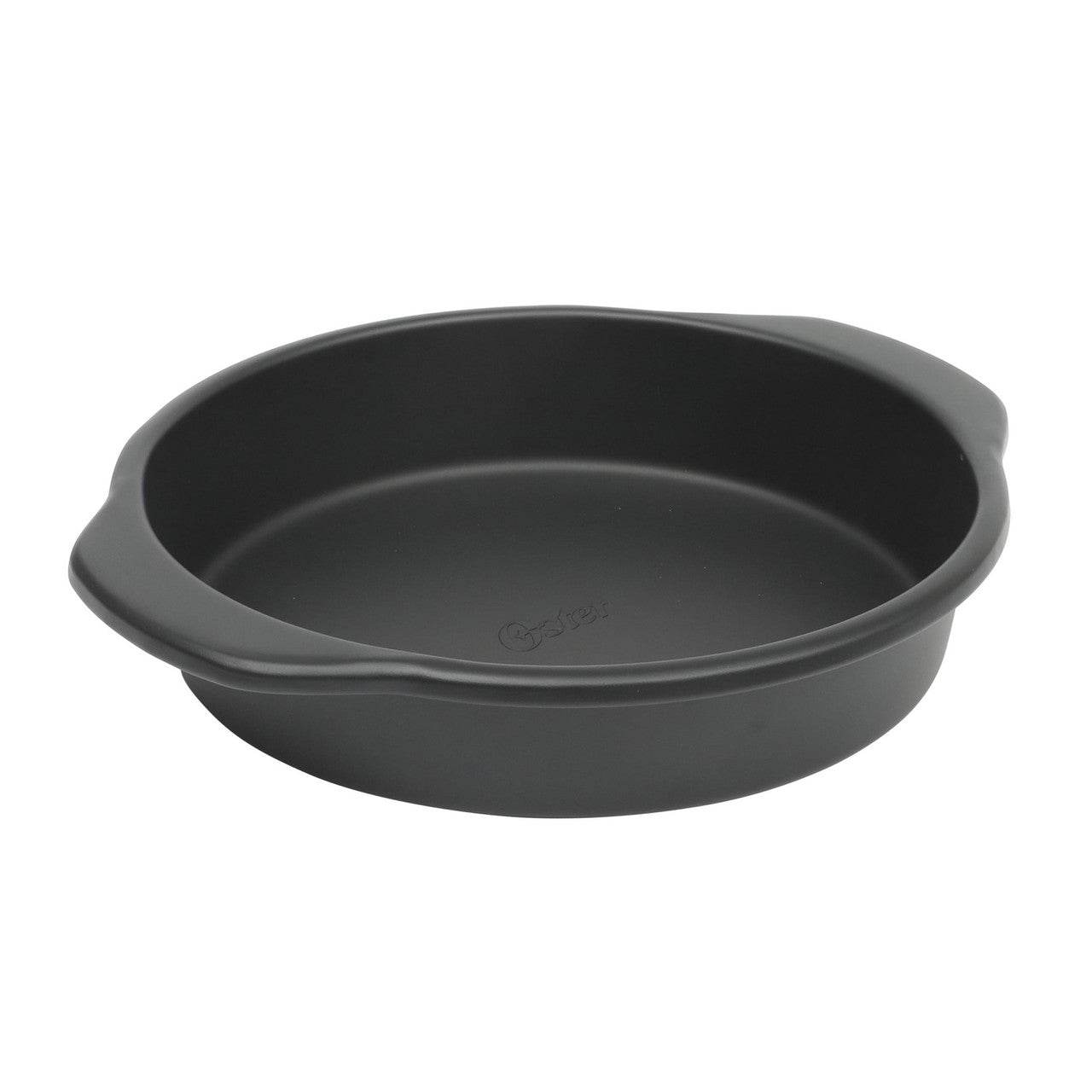 Oster Teston Platinum Collection 9 Inch Nonstick Carbon Steel Cake Pan in Matte Black - Loft&Timber