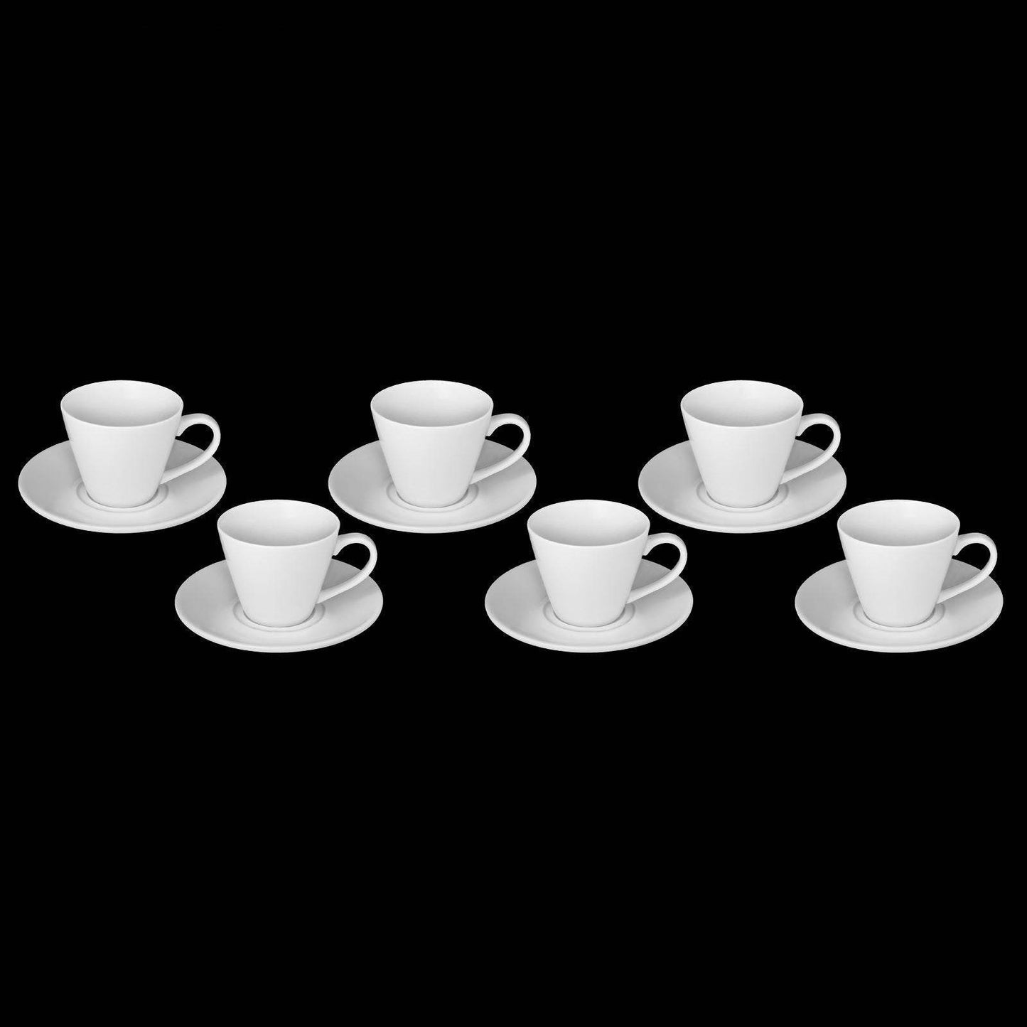White 6 Oz | 180 Ml Tea Cup & Saucer - Loft&Timber