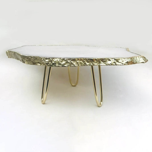White Agate Cake Stand/Centrepiece/Display Stand/Tray - Loft&Timber