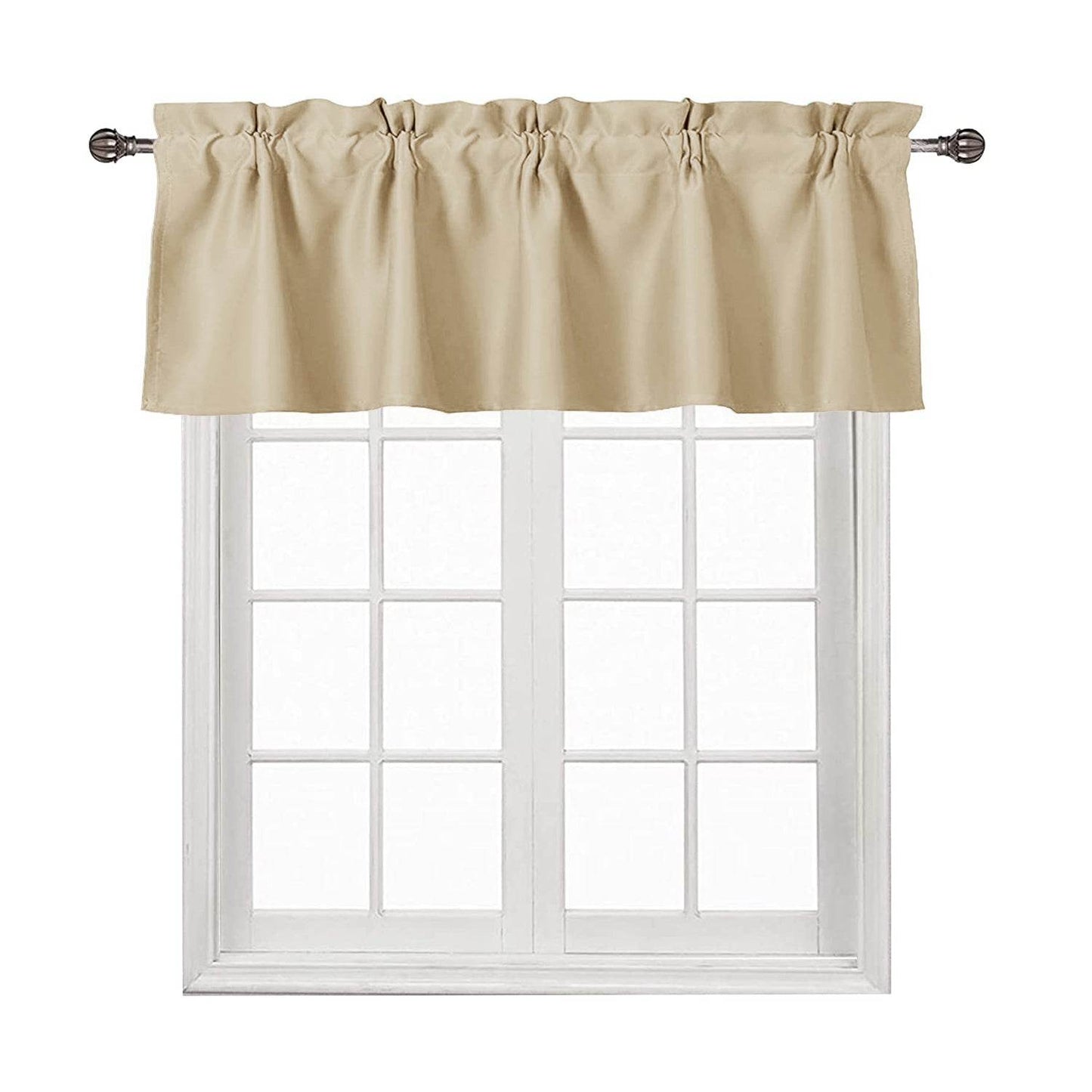 DWCN Blackout Valance Curtains for Kitchen, 1 Panel - Loft&Timber