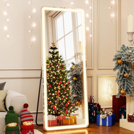 26X68 Inch Full Length Mirror with Lights - Loft&Timber