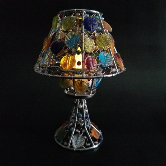 Handmade colored glass Tea Light candle holder - Loft&Timber