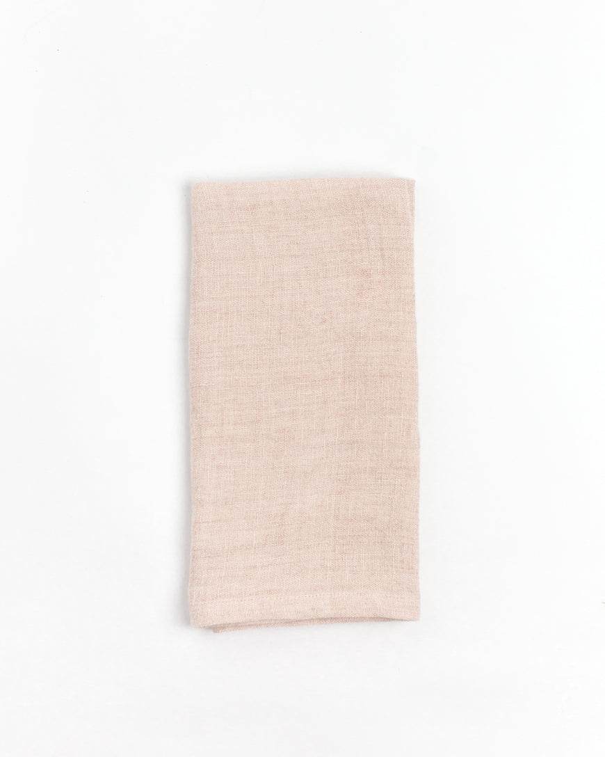 Stone Washed Linen Hemmed Dinner Napkins - Loft&Timber