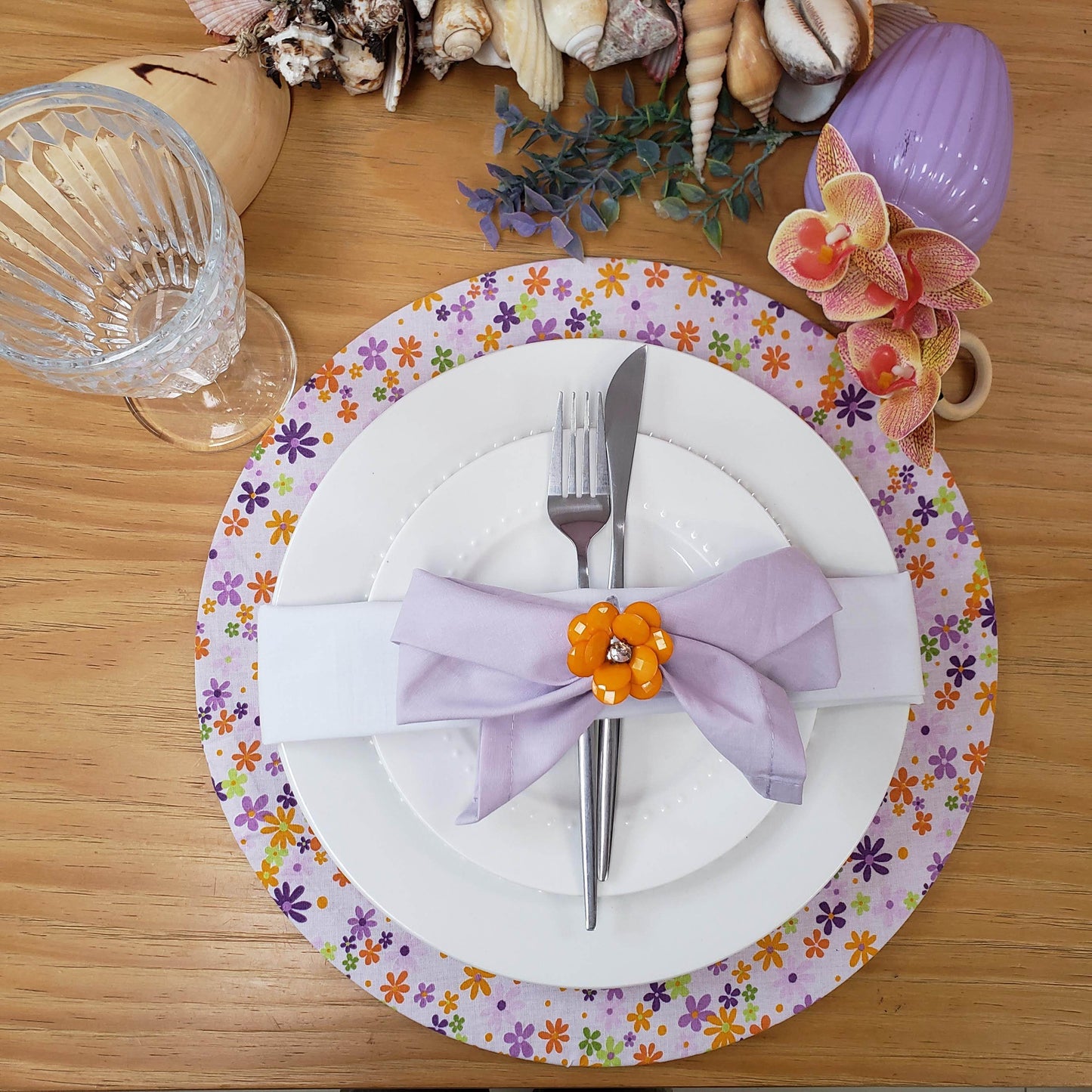 Maison Charlô | Set of 4 Delicate Flower Napkin Rings | Wedding, Thanksgiving, Christmas, New Year, Wedding, Banquet, Birthday - Loft&Timber