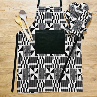 Handmade Apron and Matching Oven Gloves Set - Loft&Timber