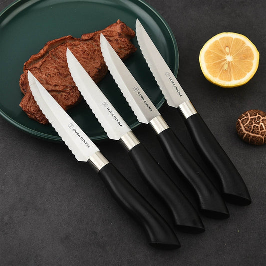 4 Piece Micro Serrated Kitchen Steak Knife Set - Loft&Timber