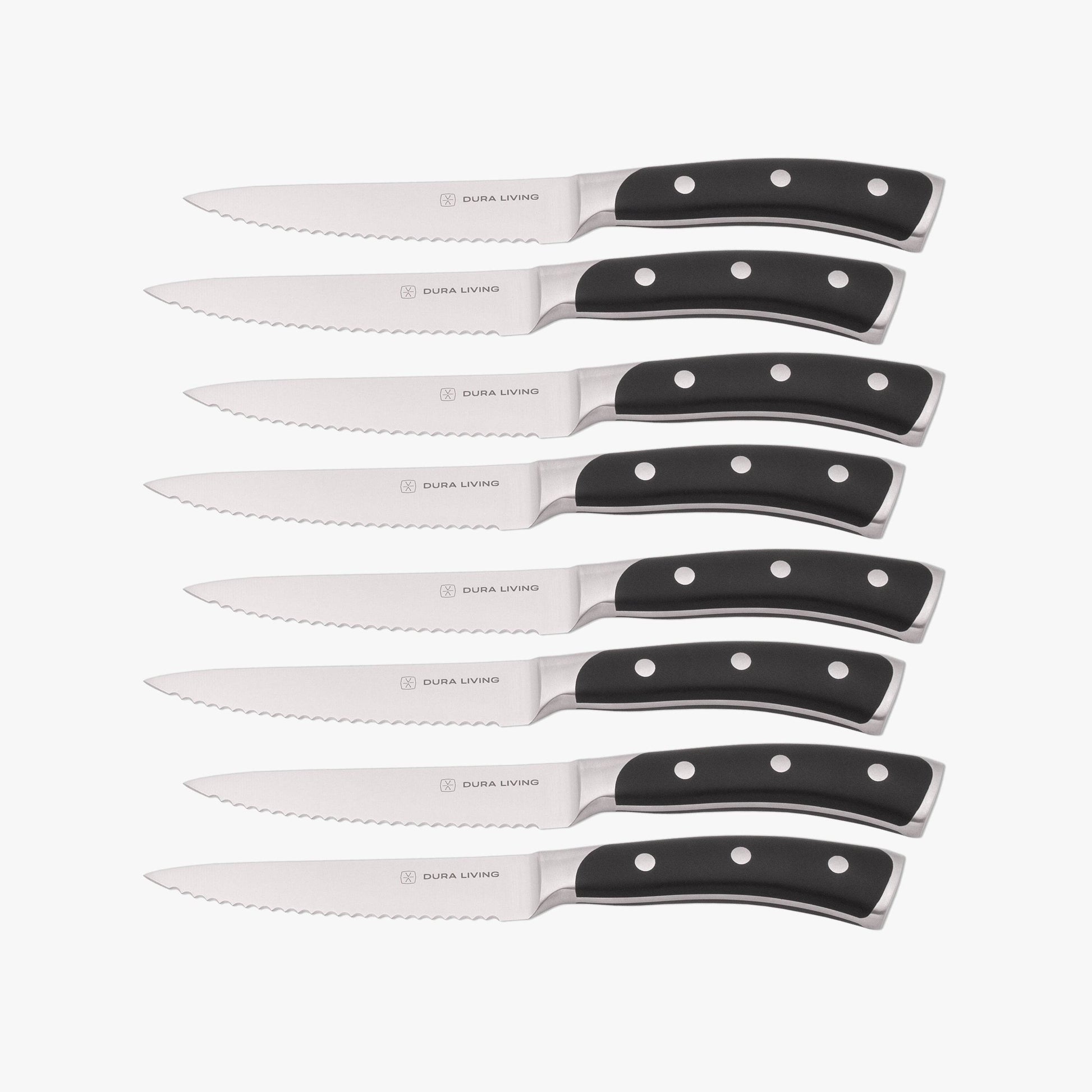 Elite Set of 8 Steak Knives - Black - Loft&Timber