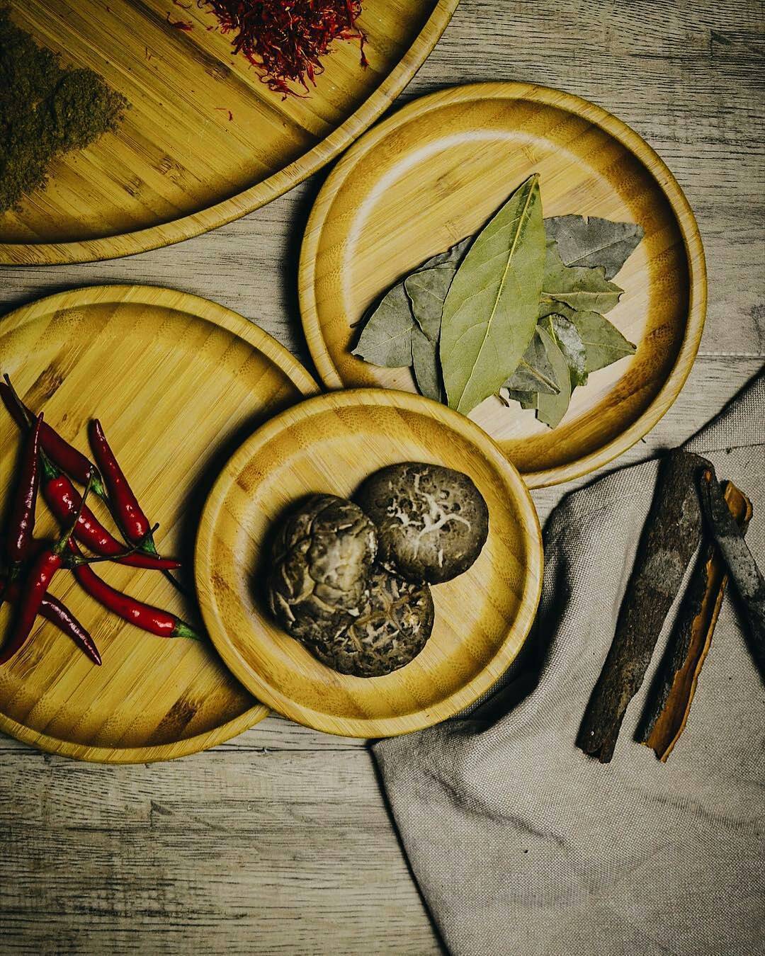 Bamboo Round Plate 5" inch | For Appetizers - Loft&Timber