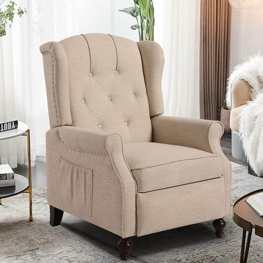 Wingback Recliner Chair with Massage and Heat - Loft&Timber