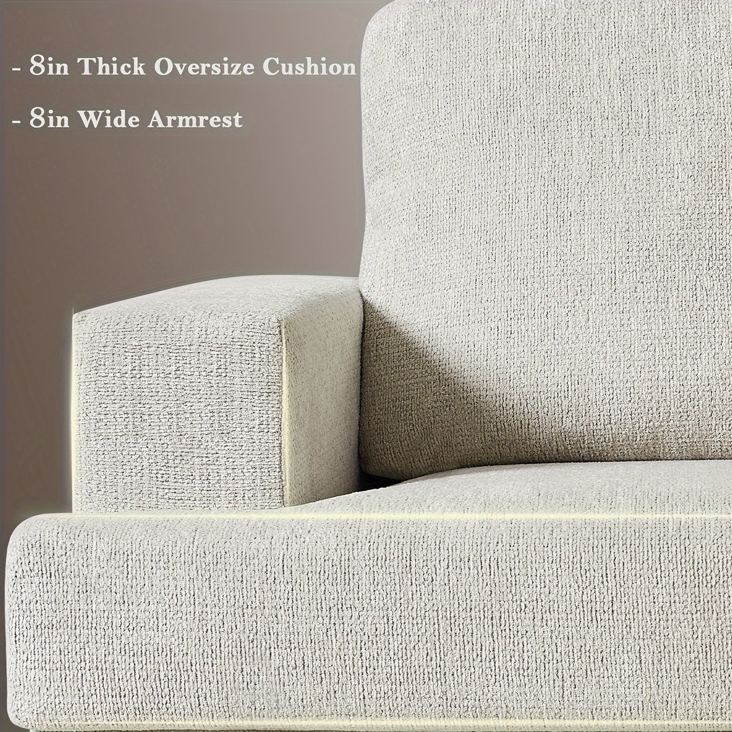 97" Modern Sofa, 3 Seater Comfy Couch Sofa- Extra Deep Seated Oversized Sofa - Loft&Timber