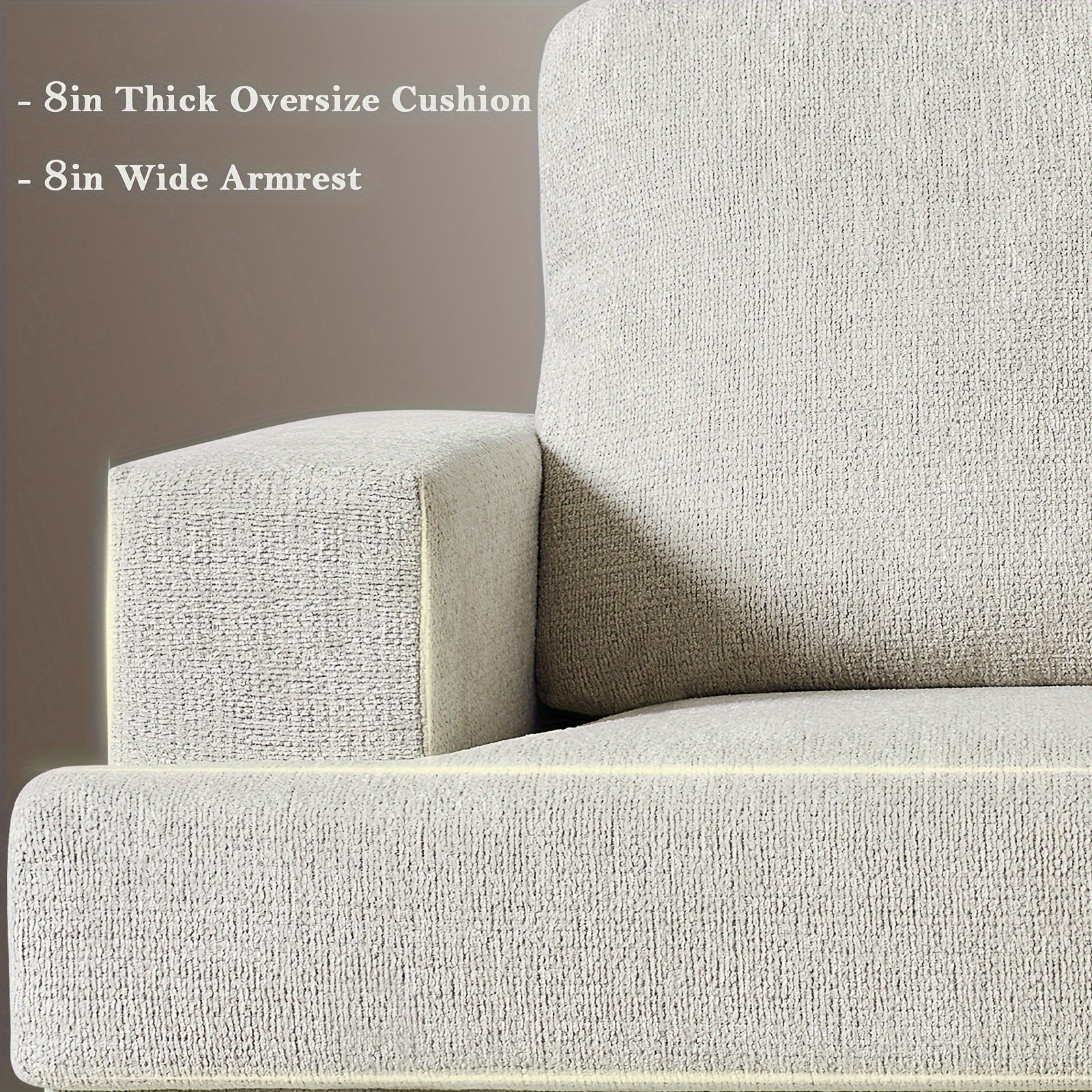 97" Modern Sofa, 3 Seater Comfy Couch Sofa- Extra Deep Seated Oversized Sofa - Loft&Timber