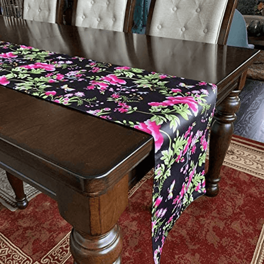 Elegant Handmade Printed Table Runner 13X71 Inches - Loft&Timber