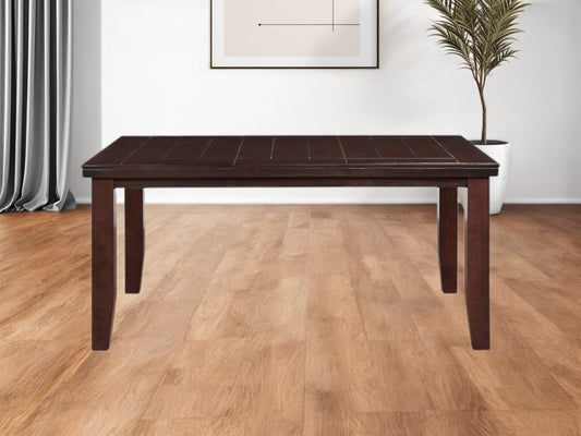 48" Dark Brown Solid Manufactured Wood Dining Table - Loft&Timber