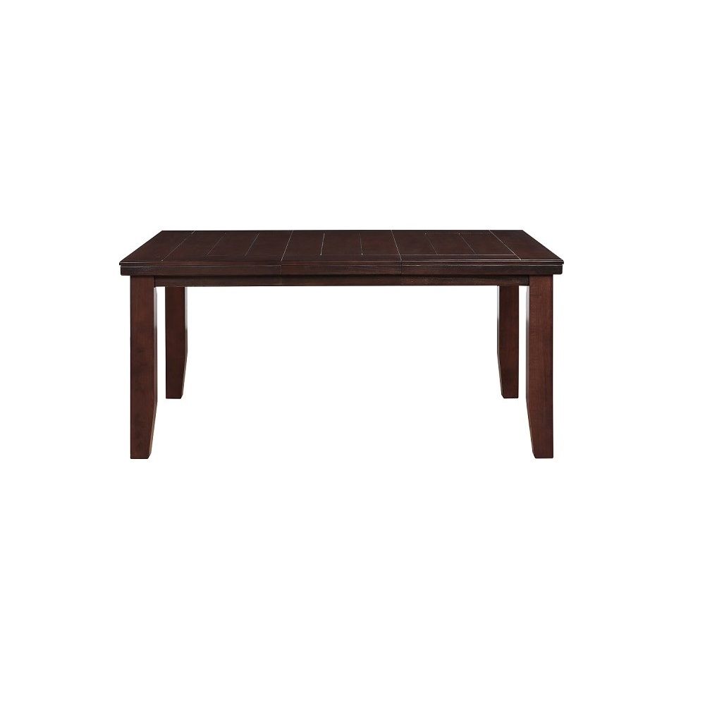 48" Dark Brown Solid Manufactured Wood Dining Table - Loft&Timber
