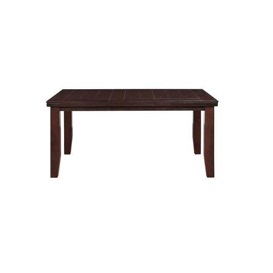 48" Dark Brown Solid Manufactured Wood Dining Table - Loft&Timber