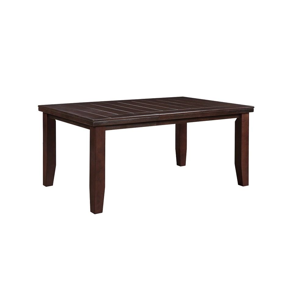 48" Dark Brown Solid Manufactured Wood Dining Table - Loft&Timber