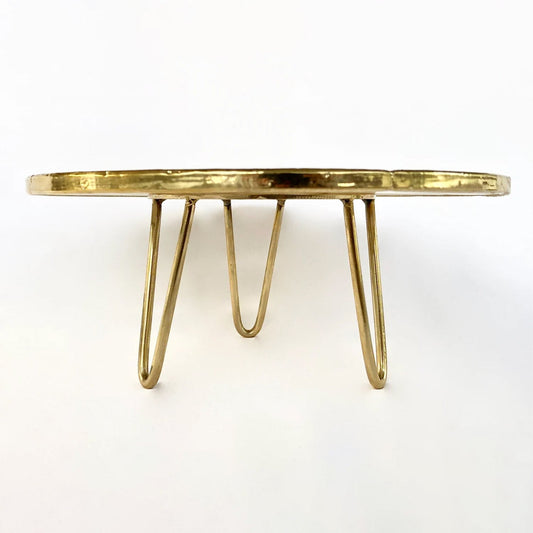 White Crystal Agate Cake Stand/Centrepiece/Display Stand/Tray 10" Round - Loft&Timber