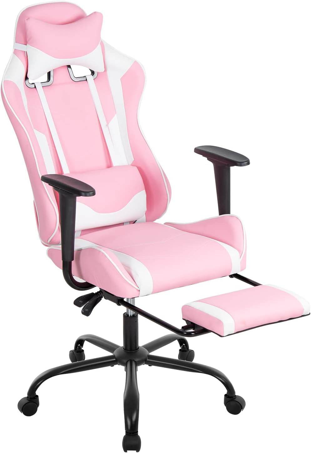 PC Gaming Desk Chair in Pink - Loft&Timber