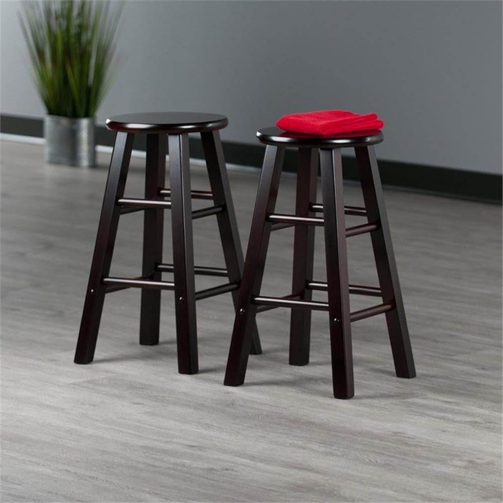Element 2-Piece 24In Counter Stool Set, Espresso - Loft&Timber