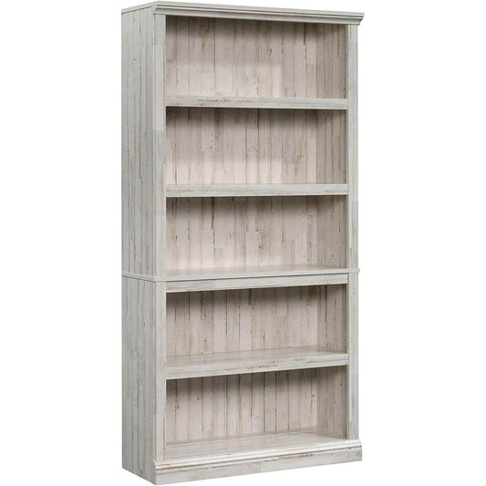 White Plank Bookcase with 5 Shelves - Loft&Timber