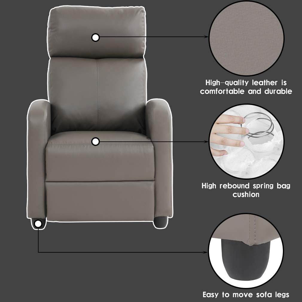 Recliner Chair Single Sofa Winback - Loft&Timber