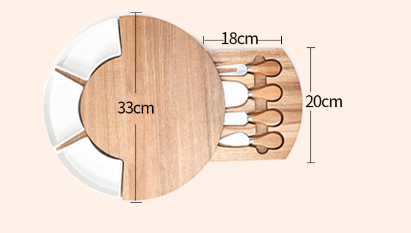 Circo Cheese Cutting Board & Ceramic Knife Set | Gift Idea - Loft&Timber